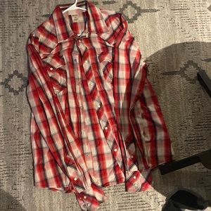 red black and white true realign flannel